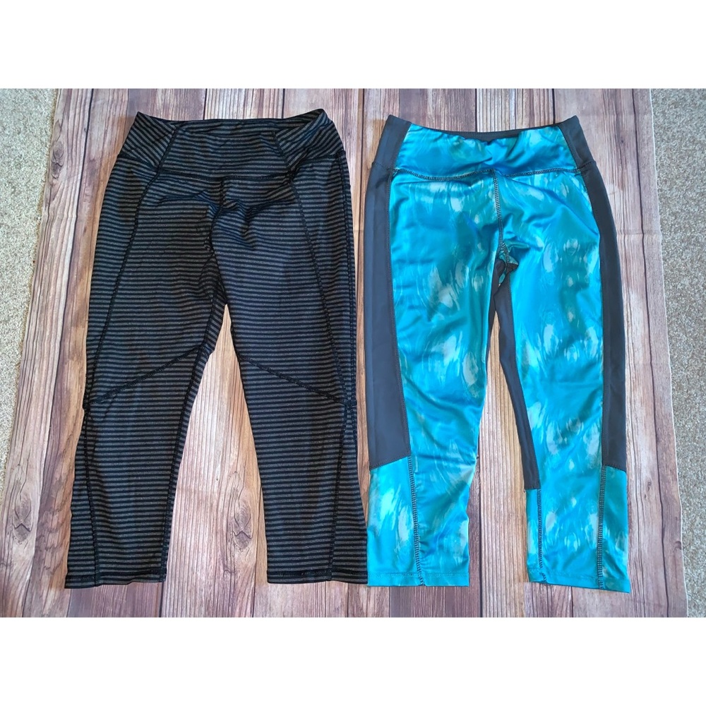 2 Kyodan Activewear High Waist Leggings Pockets XS